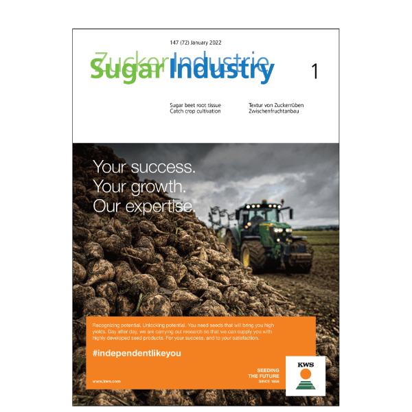 Sugar Industry / Zuckerindustrie cover January 2022