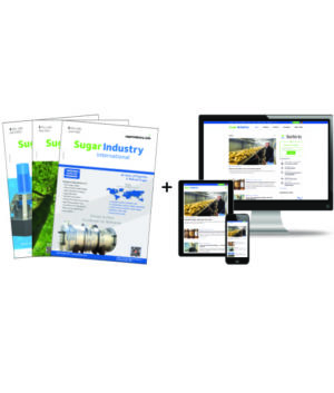 Sugar Industryinternational cover + mobile device with sugar industry website