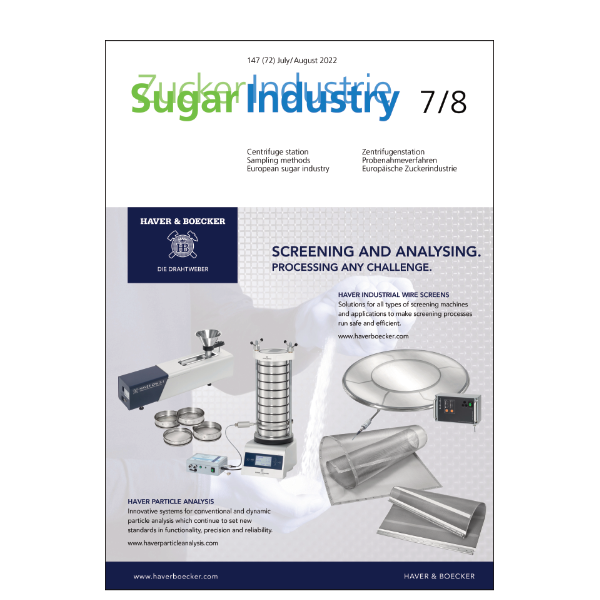 Sugar Industry / Zuckerindustrie cover July 2022