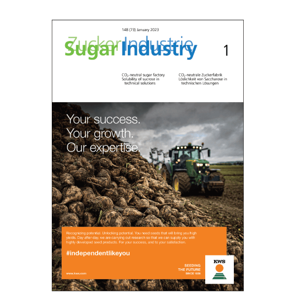 Sugar Industry / Zuckerindustrie cover January 2023