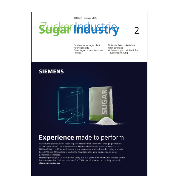Sugar Industry / Zuckerindustrie cover February 2023