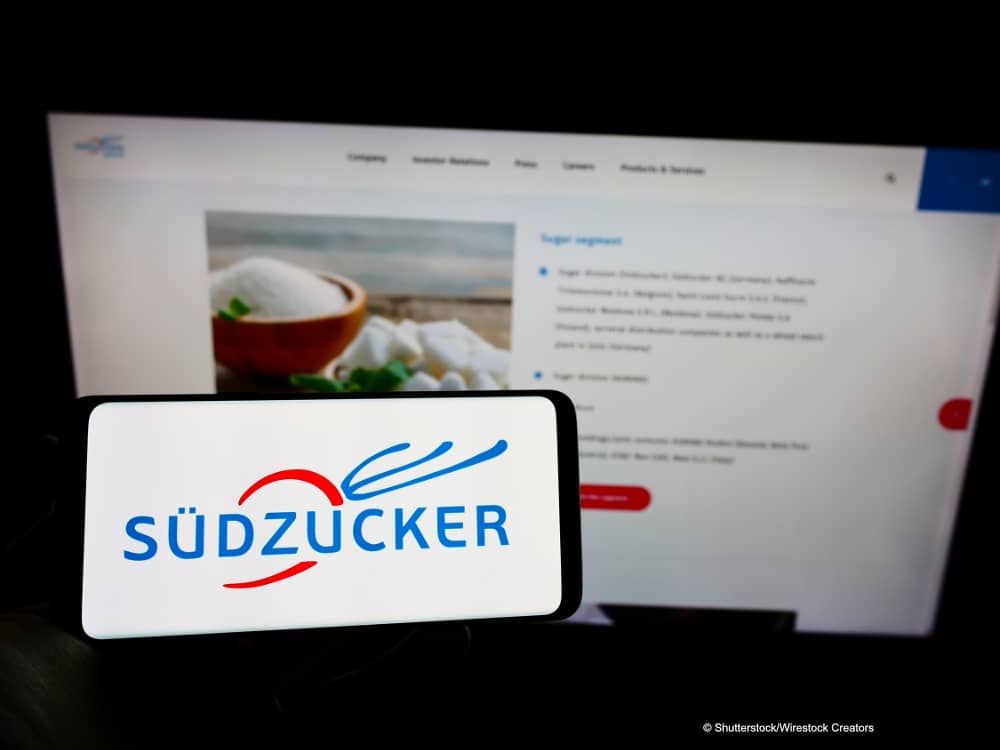 cell phone with südzucker logo